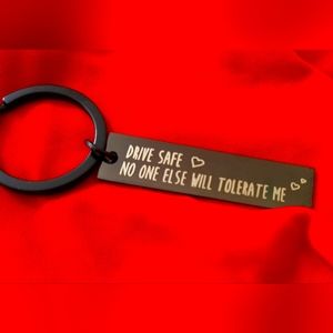 Funny couples valentines anniversary christmas keychain gift husband wife gf bf